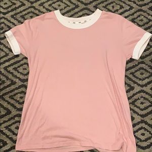 Pink and white t shirt